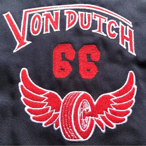 Von Dutch Navy Blue Southern California Speed Team Mechanical Jacket | NEW/NWT!! - Picture 5 of 11